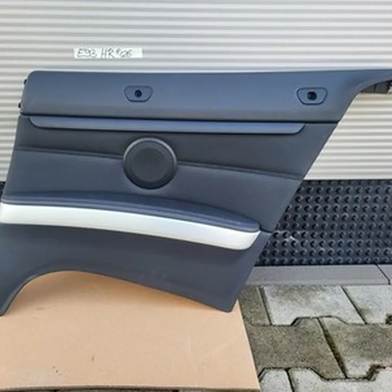 BMW E93 Cabrio Seiten Verkleidung HINTEN RECHTS Leder Schwarz + Beleuchtung 