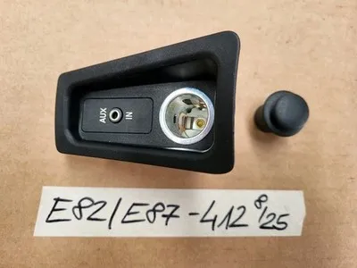 BMW E81 E82 E87 E88 AUX In Schalter 6930561 Zigaretten Anzünder Buchse 9110412