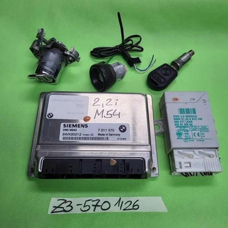 BMW Z3 Motorsteuergerät 2,2i 7511570 M54 EWS Modul 6912145 Schließung Türschloss