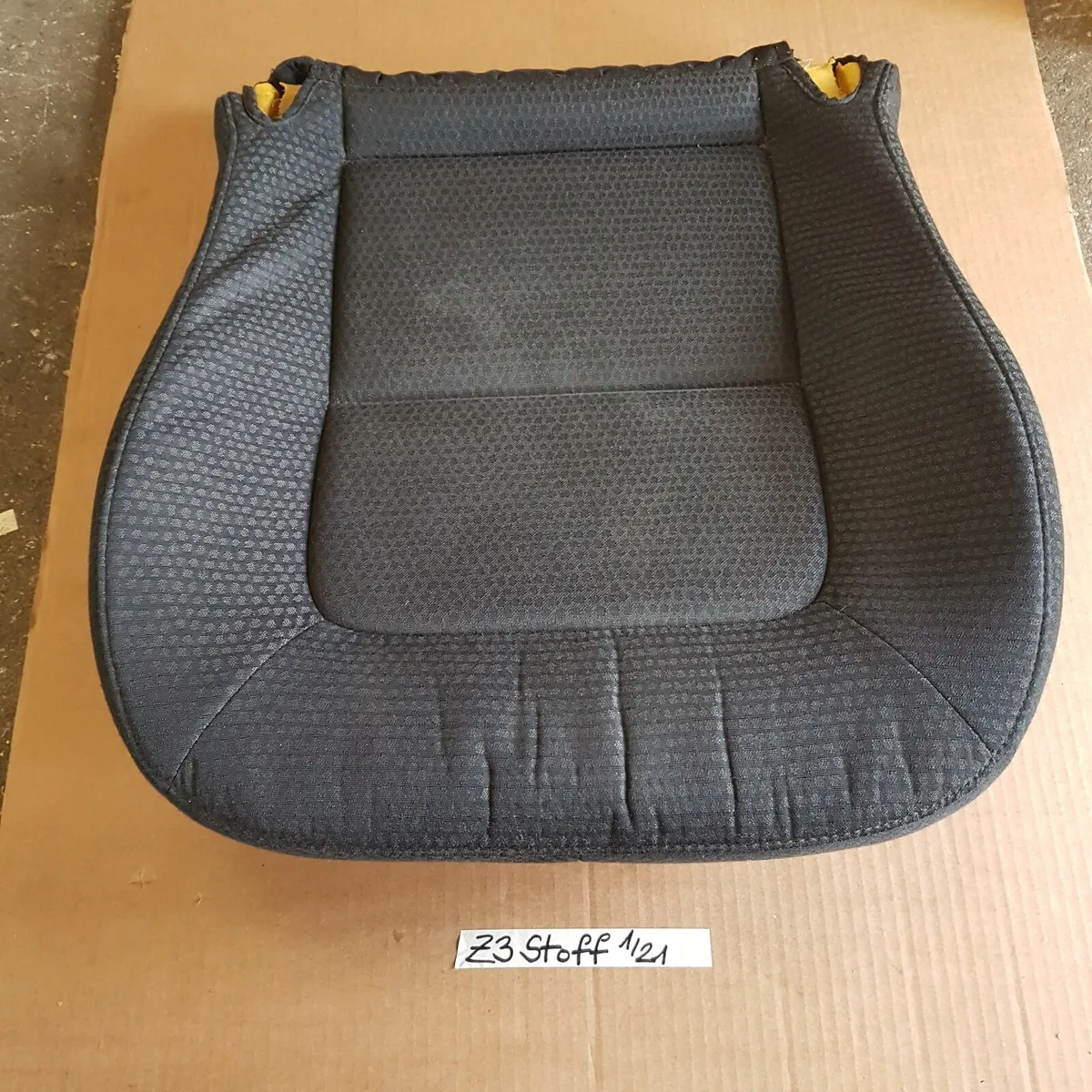BMW Z3 Roadster Fahrer Stoff Sitz Unterteil schwarz Sitzfläche Kissen + Bezug