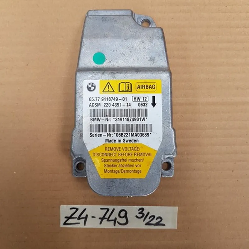 BMW Z4 E85 E86 Steuergerät  Airbag Sensor Modul 9118749