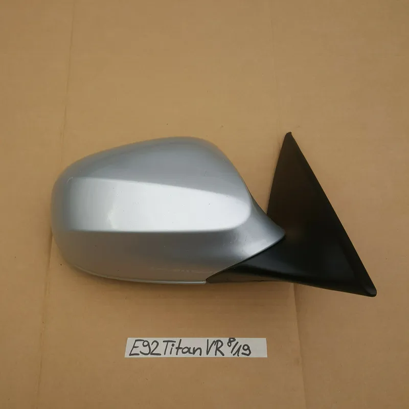 BMW E92 E93 Facelift Außen Seiten Spiegel VORNE RECHTS Titan silber metallic 354