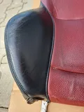 BMW Z3 Bei Fahrer Sport Sitz Oberteil Leder Rot Schwarz Rückenlehne Sitzheizung