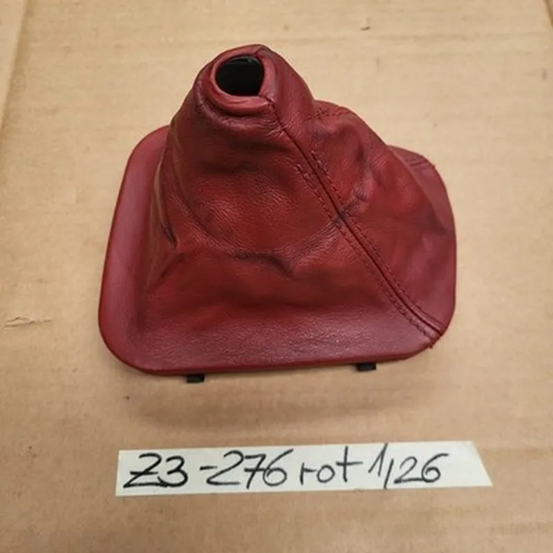 BMW Z3 Roadster + Coupe Schaltsack Leder Abdeckung für Schalthebel 1222276 Rot