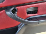 BMW Z3 Roadster Coupe Tür Verkleidung Voll Leder Rot Schwarz R+L + Türgriff 