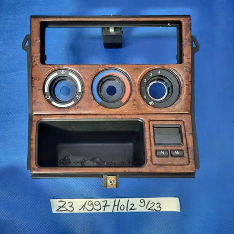 BMW Z3 Roadster Mittelkonsole Klima Blende Holz Optik 8410710 + Digital Uhr 