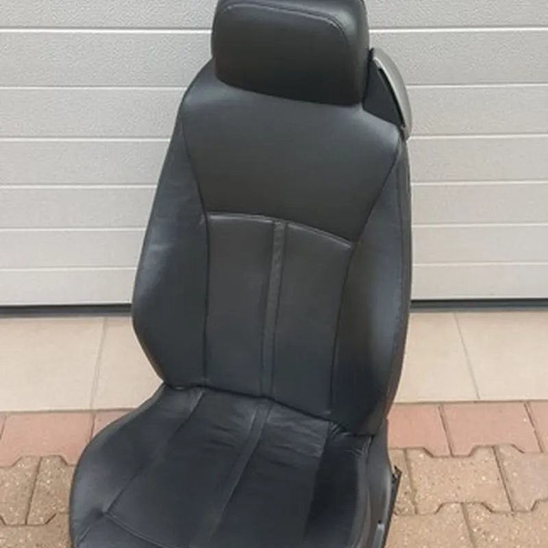 BMW Z4 E85 Fahrer Sitz Leder schwarz elektrisch VORNE LINKS  black leather seat