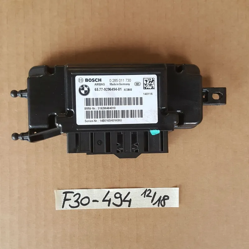 BMW F20 F21 F30 F31 F34 F35 F80 Steuergerät Airbag Modul 9296494