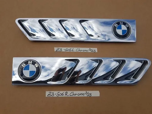 BMW Z3 Lufteinlass Ki​emen Ziergitter Motorhaube Chrom Silber RECHTS  LINKS