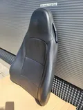 BMW Z3 Roadster Fahrer Sitz Oberteil  Leder schwarz Rücken Lehne + Gurt Halter