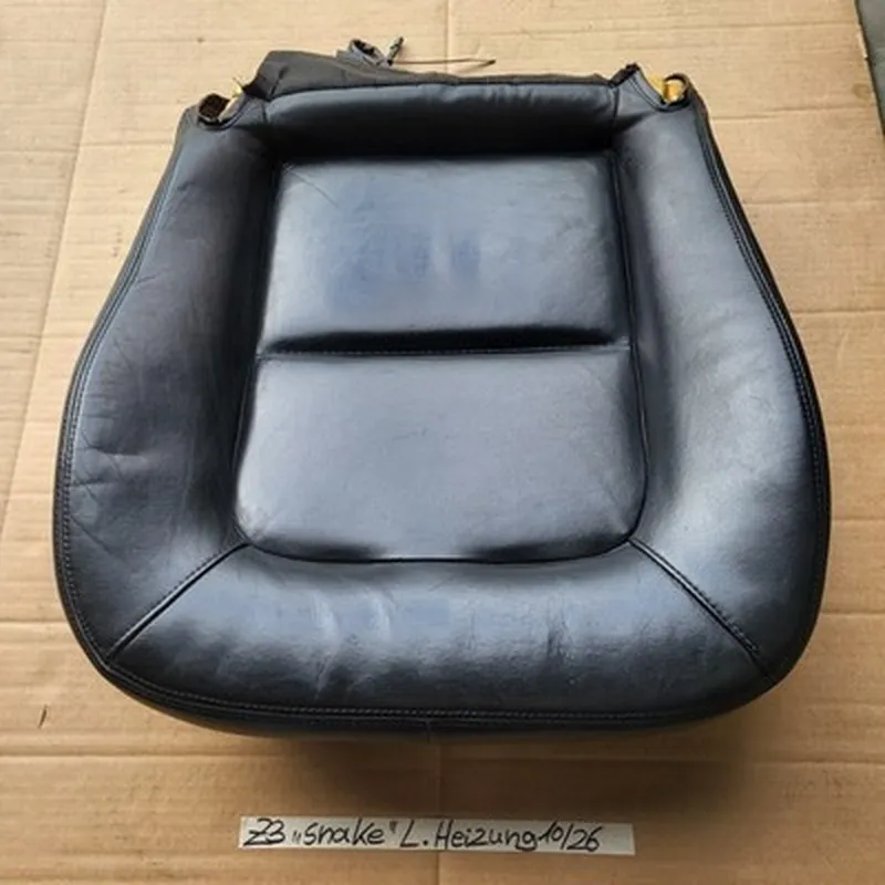 BMW Z3 Roadster Fahrer Sitz Kissen Unterteil LINKS Leder Black Snake Sitzheizung