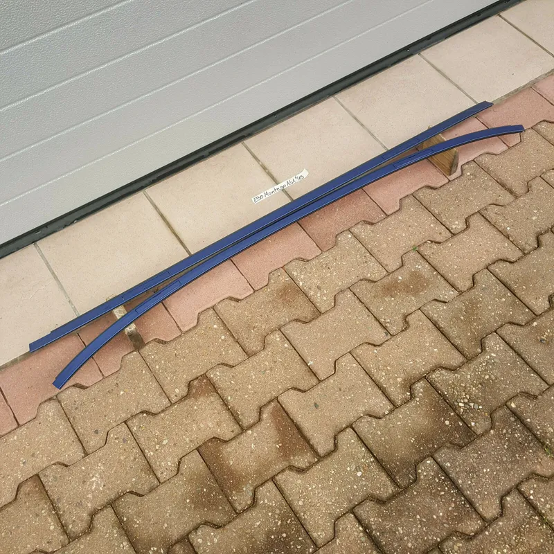 BMW E90 Dach Leiste Dachleisten Zierleisten Dachreling Montego Blau Metallic A51