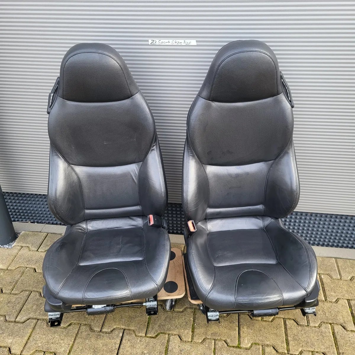 BMW Z3 Roadster Fahrer Beifahrer Sport Sitz Leder schwarz Sitzheizung ABHOLUNG