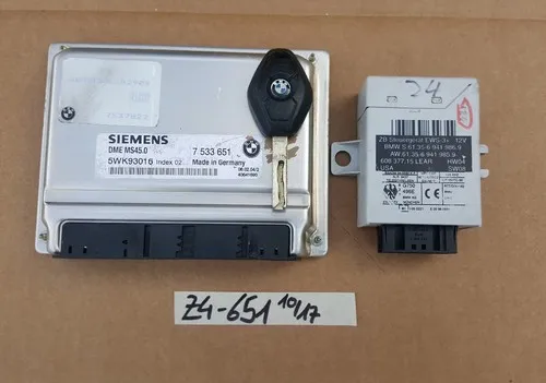BMW Z4 E85 Motor Steuergerät DME Siemens 7533651 EWS Modul 6941986 + 1 Schlüssel