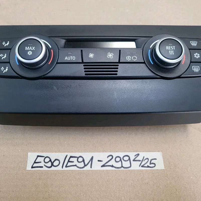 BMW E90 E91 E92 E93 Klimabedienteil mit Chrom Bedienteil Klimaautomatik 9147299