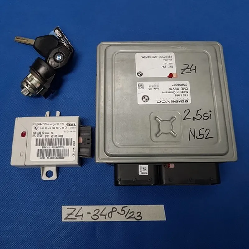BMW Z4 E85 Motorsteuergerät N52 Motor  7581348 EWS Modul Schlüssel Zündschloss