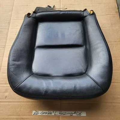 BMW Z3 Roadster Fahrer Sitz Kissen Unterteil LINKS Leder Black Snake Sitzheizung