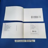 BMW Z3 Roadster Bordmappe Echt Leder  Handbuch Betriebsanleitung Englisch
