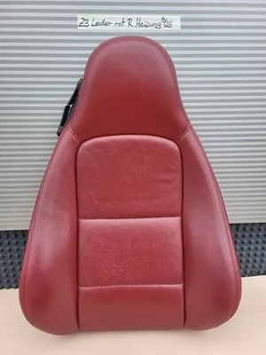 BMW Z3 Beifahrer Sitz Oberteil Leder rot Rückenlehne Polster Sitzheizung 