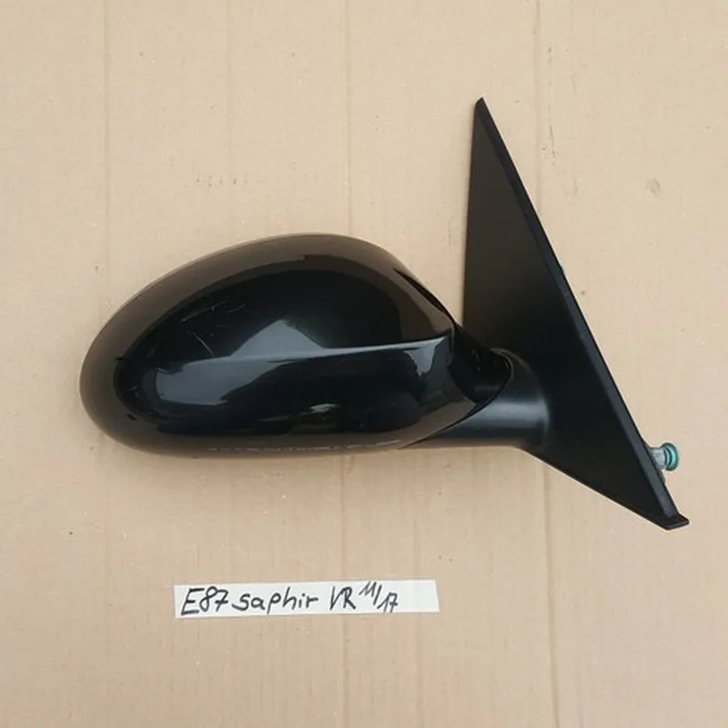 BMW E87 1er Seiten Außen Spiegel RECHTS black Saphir Schwarz metallic 475