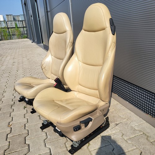 BMW Z3 Roadster Fahrer +  Beifahrer Sport Sitz Leder beige Sitzheizung ABHOLUNG