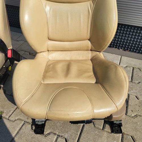 BMW Z3 Roadster Fahrer +  Beifahrer Sport Sitz Leder beige Sitzheizung ABHOLUNG