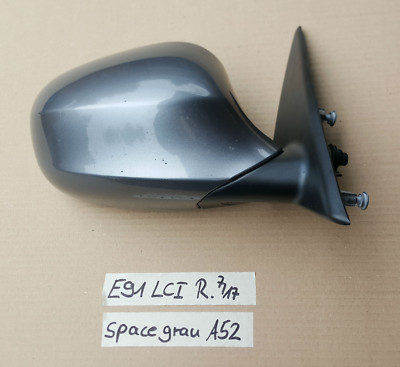 BMW E90 E91 LCI Aussenspiegel Seiten Spiegel RECHTS space grau metallic A52