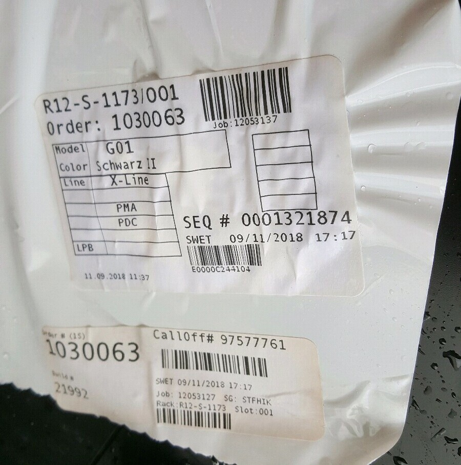 BMW X3 G01 Verkleidung Stoßfänger Heckschürze Stoßstange HINTEN Schwarz ABHOLUNG