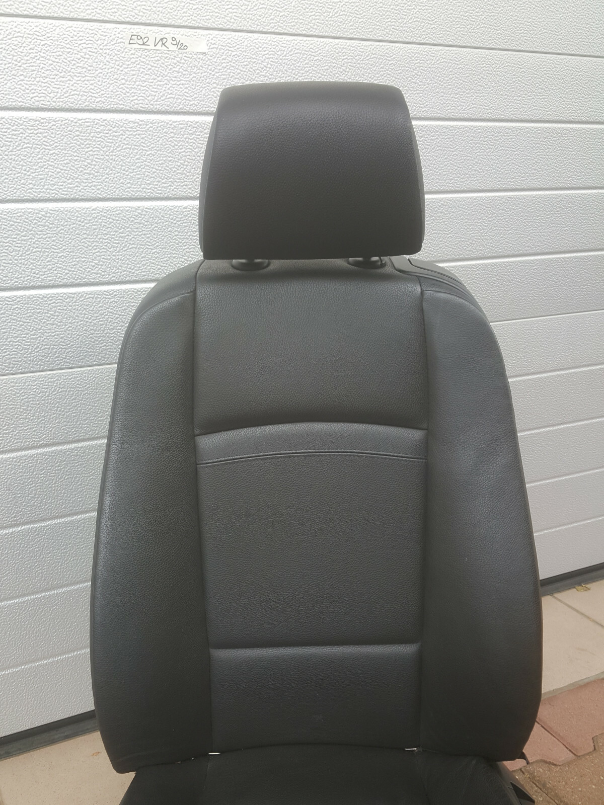 BMW E92 E93 Fahrer Sitz manuell Leder Dakota schwarz Gestell + Schiene + Airbag