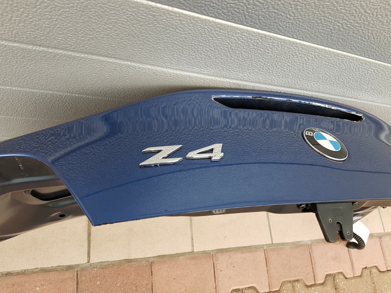 BMW Z4 E85 Heckklappe Kofferraum Klappe Heckdeckel Montego blau  ABHOLUNG