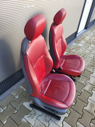 BMW Z4 E85 Fahrer Beifahrer Leder Sitz rot Memory + Türverkleidung ABHOLUNG