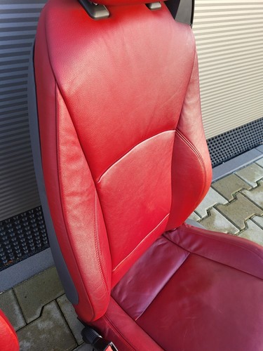 BMW Z4 E85 Fahrer Beifahrer Leder Sitz rot Memory + Türverkleidung ABHOLUNG