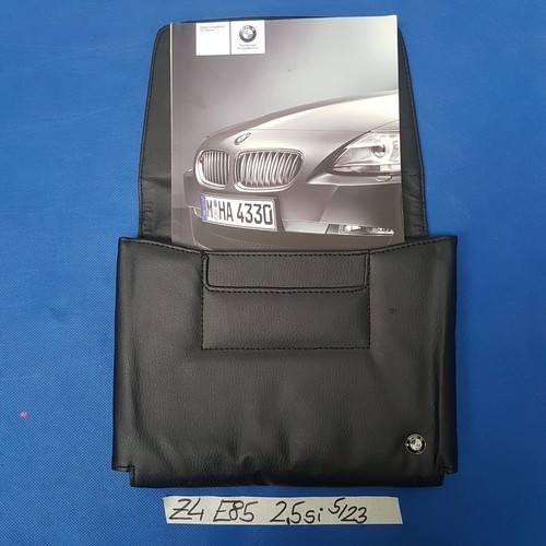 BMW Z4 E85 Bordmappe Leder Serviceheft 2,5 si Betriebsanleitung English Handbuch