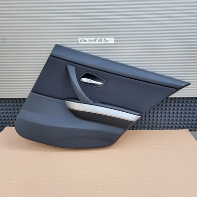 BMW E90 Türtafel / Tür Verkleidung HINTEN RECHTS Stoff Fluid Anthrazit