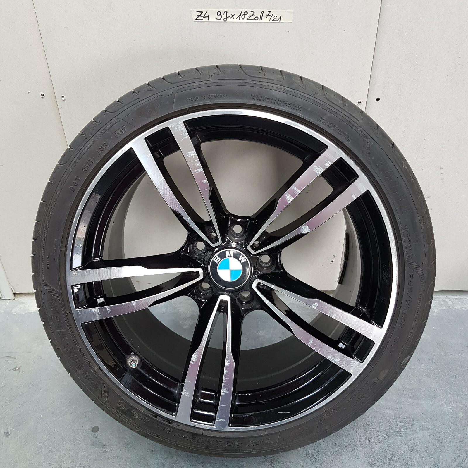 DREI BMW Z4 E85 E86 Leichtmetall Alufelge 9 J x 18 Zoll Goodyear 255/35 ABHOLUNG