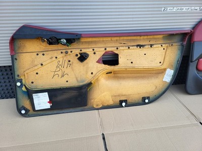 BMW Z3 Roadster  Tür Verkleidung Voll Leder Rot Schwarz R+L + Türgriff ABHOLUNG 