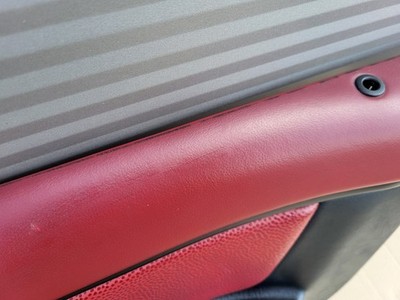 BMW Z3 Roadster  Tür Verkleidung Voll Leder Rot Schwarz R+L + Türgriff ABHOLUNG 