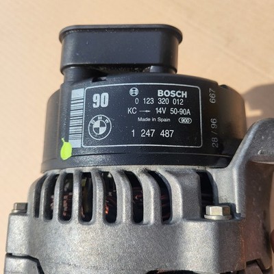 BMW E36 + Z3 Lichtmaschine 90 Ah Bosch 1247487 Kompakt Generator