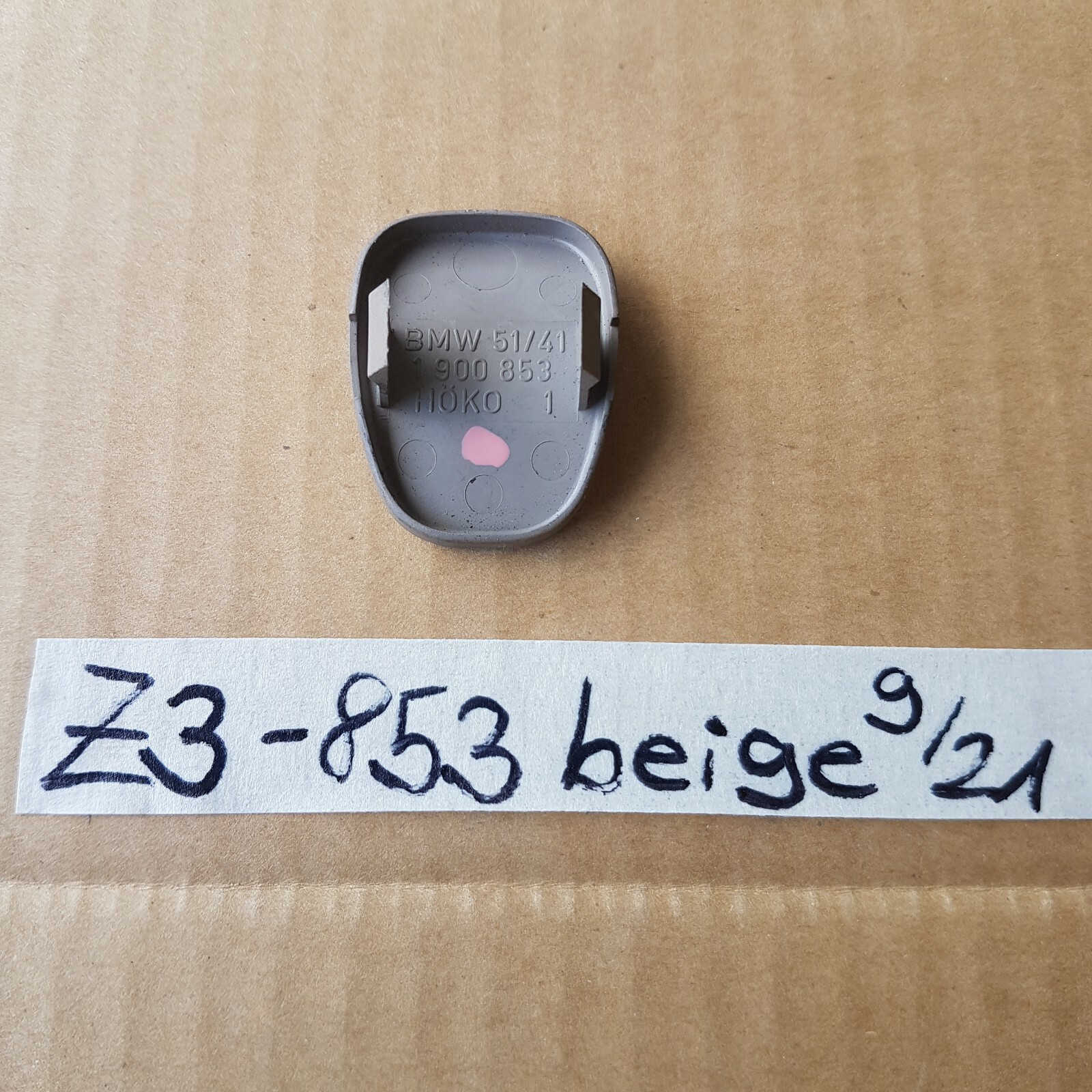 BMW Z3 Abdeckung Spiegel Schalter Blende Griff  Stopfen 1900853 beige