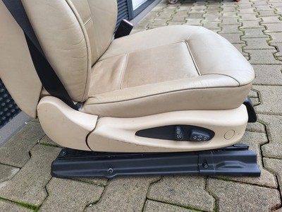 BMW E46 Cabrio Beifahrer Sitz elektrisch Leder Beige + Motor + Memory  ABHOLUNG