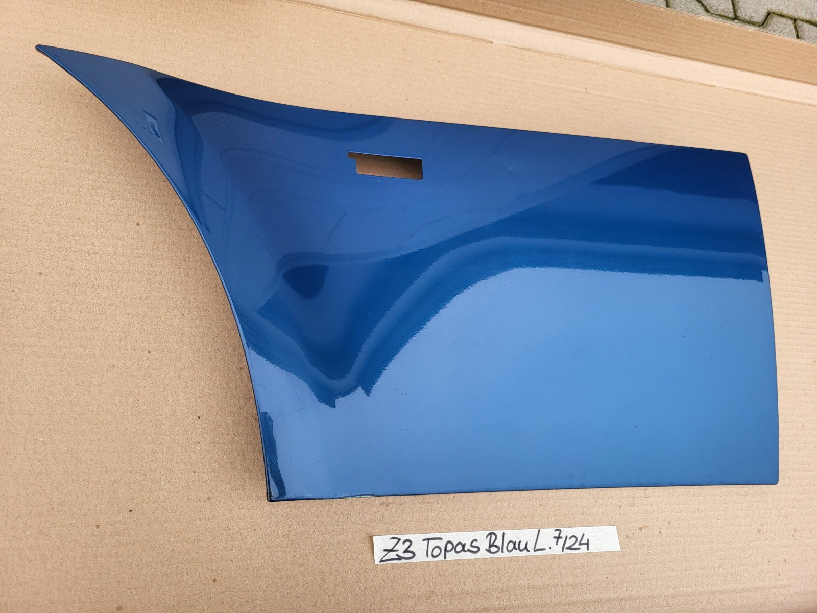 BMW Z3 Roadster Coupe Kotflügel Seitenwand  VORNE LINKS Topas blau metallic
