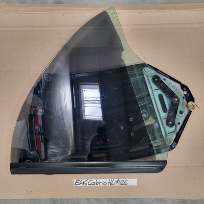 Original BMW E46 Cabrio Fensterheber Mechanismus + Motor + Scheibe Hinten LINKS