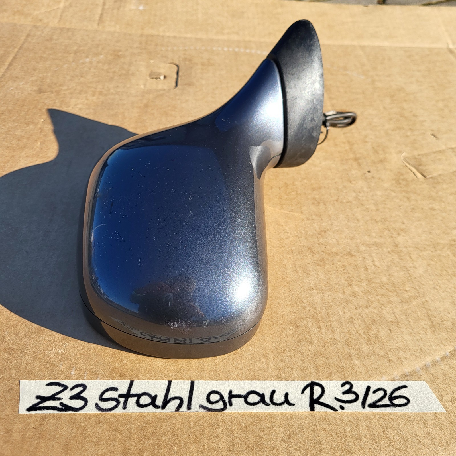 BMW Z3 Roadster Coupe Seiten Außen Spiegel RECHTS Stahl Grau Metallic RHD