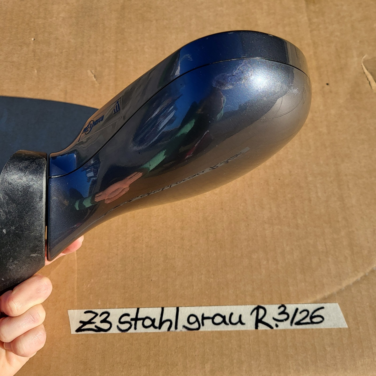 BMW Z3 Roadster Coupe Seiten Außen Spiegel RECHTS Stahl Grau Metallic RHD