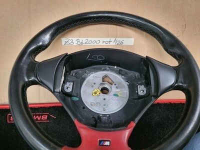 BMW Z3 M Lenkrad Leder Lenker M Sportlenkrad 2228230 rot  Fahrer-Airbag-Modul