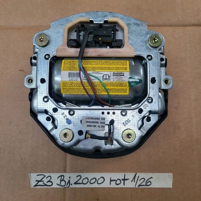 BMW Z3 M Lenkrad Leder Lenker M Sportlenkrad 2228230 rot  Fahrer-Airbag-Modul