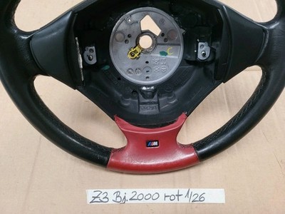BMW Z3 M Lenkrad Leder Lenker M Sportlenkrad 2228230 rot  Fahrer-Airbag-Modul