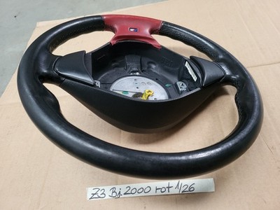 BMW Z3 M Lenkrad Leder Lenker M Sportlenkrad 2228230 rot  Fahrer-Airbag-Modul