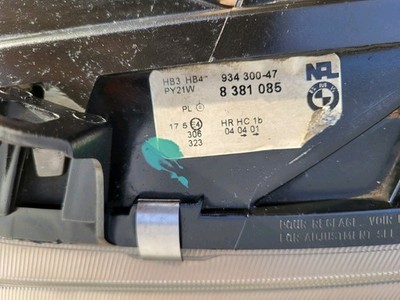 original BMW Z3 english Front Scheinwerfer LINKS Blinker weiß RHD 8381085  Chrom