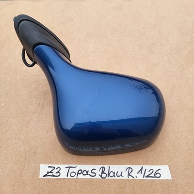 BMW Z3 Roadster Seiten Außen Spiegel Gehäuse Glas Motor RECHTS Topas Blau 